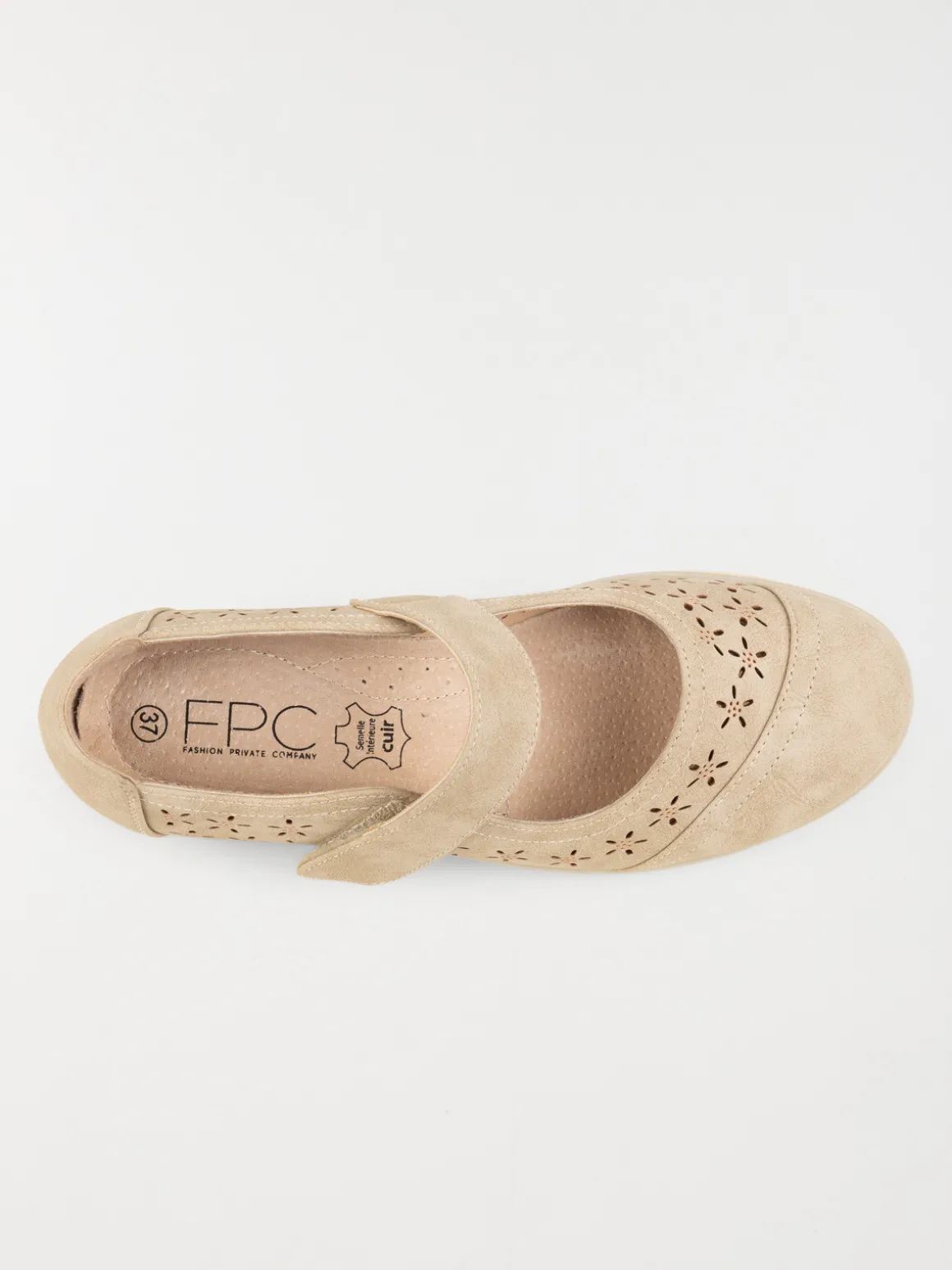 Chaussure confort beige femme (36-41)