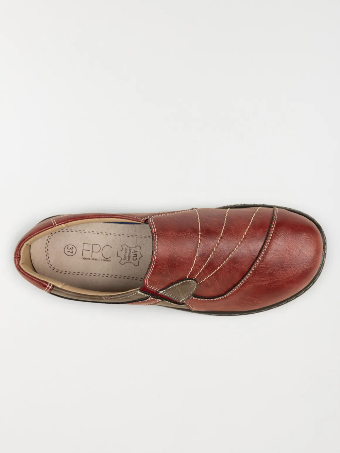 Chaussure confort bordeaux femme (36-41)