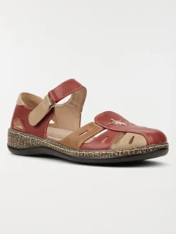 Chaussure confort femme rouge (36-42)