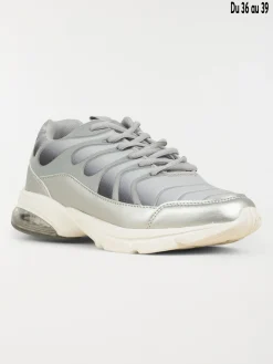 Chaussure de sport grise garçon (31-39)