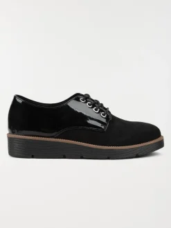 Chaussure lacet noir femme (36-41)