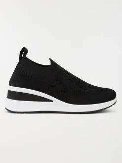 Chaussure noire compensée femme (36-41)
