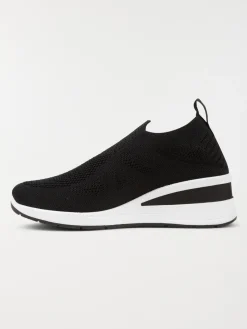 Chaussure noire compensée femme (36-41)