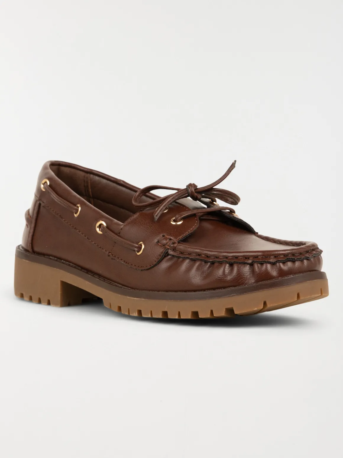 Chaussures bateau marron femme (36-41)