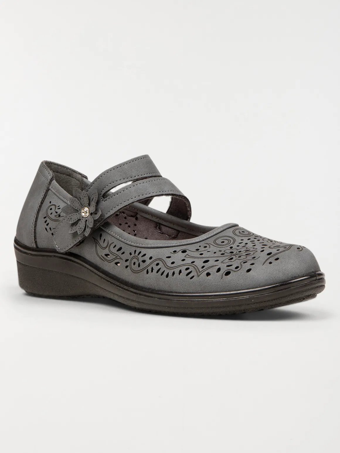 Chaussures conforts grises femme (36-41)