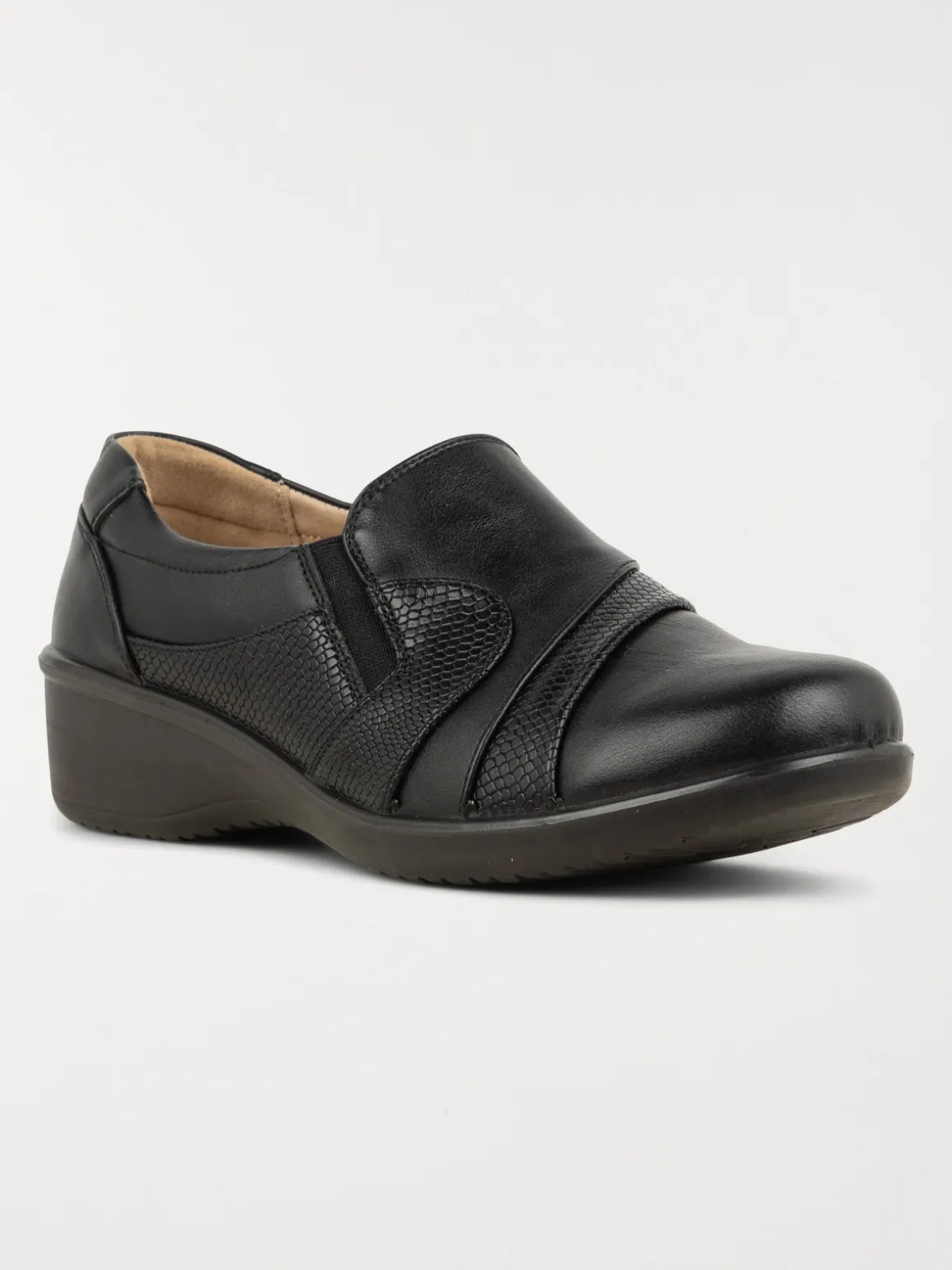 Chaussures conforts noires femme (36-41)