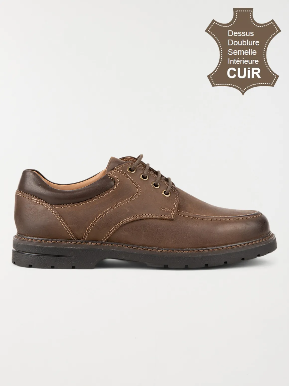 Chaussures lacets marrons homme (40-46)