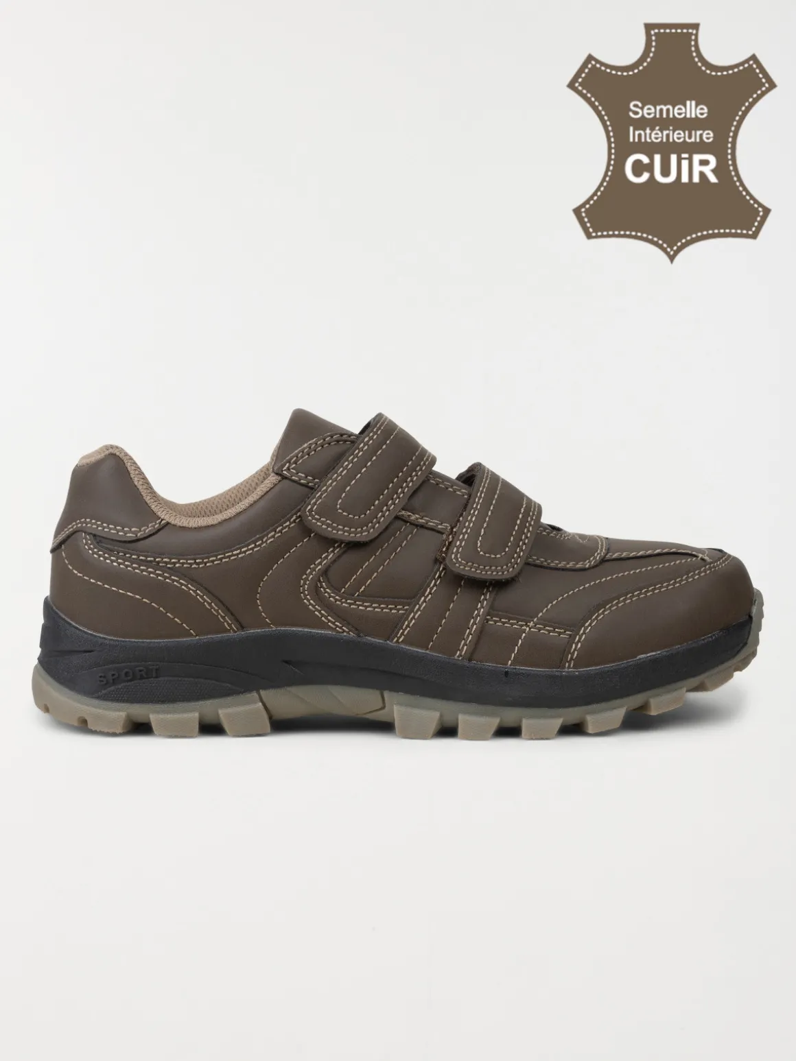 Chaussures scratch marron homme (41-46)