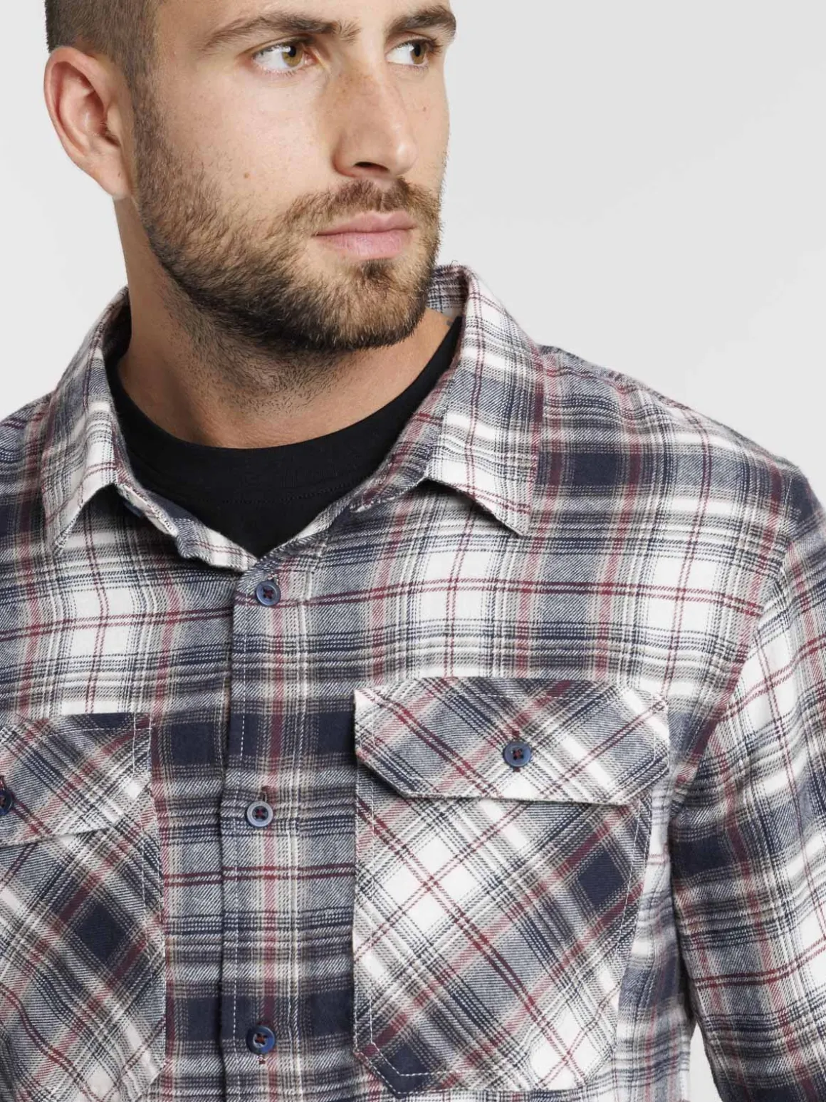 Chemise à carreaux homme