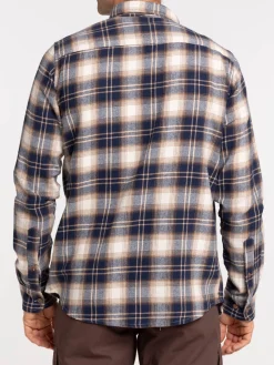 Chemise à carreaux mastic homme