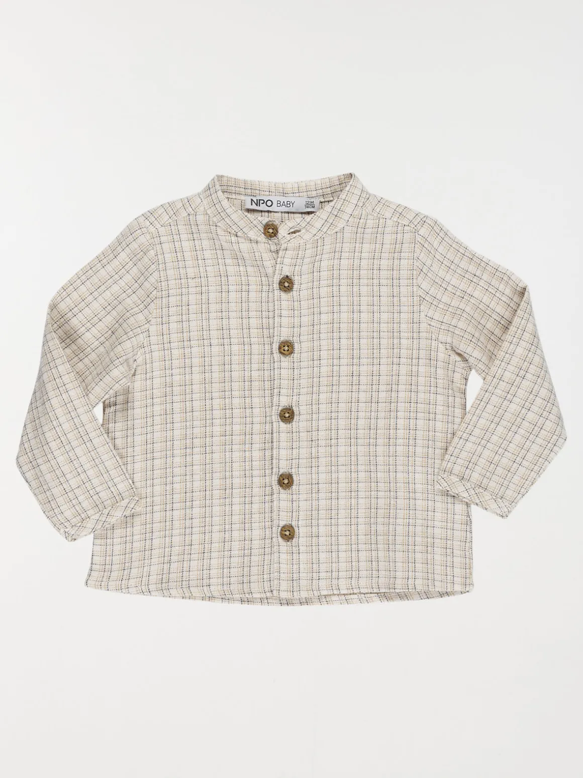 Chemise 100% coton garçon (6-36M)