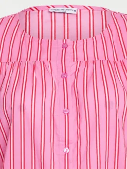 Chemise à rayures grande taille femme