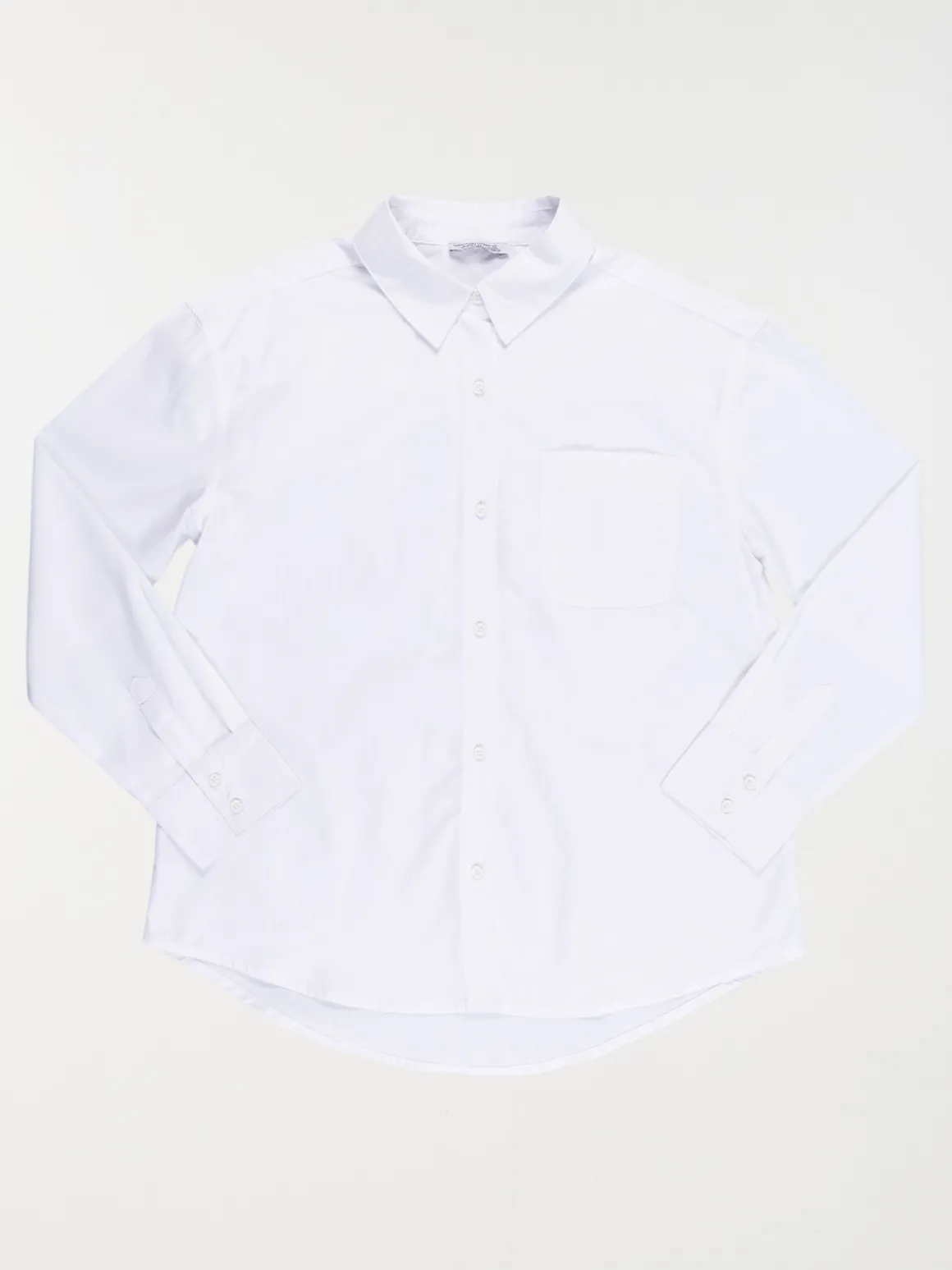 Chemise basique blanche fille (XXS-M)