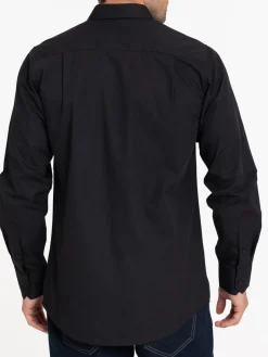 Chemise basique noire homme