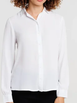 Chemise blanche manches longues femme