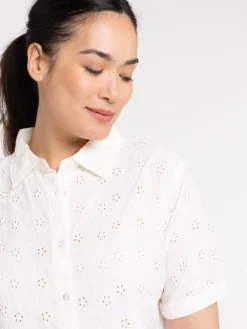 Chemise broderie anglaise femme