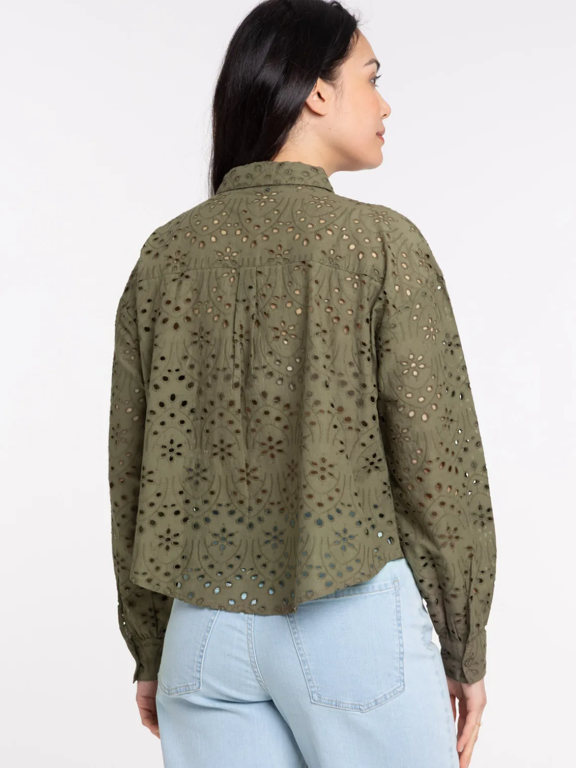 Chemise broderie anglaise femme