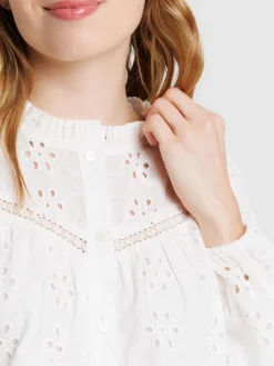 Chemise broderie anglaise femme