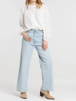 Chemise broderie anglaise femme
