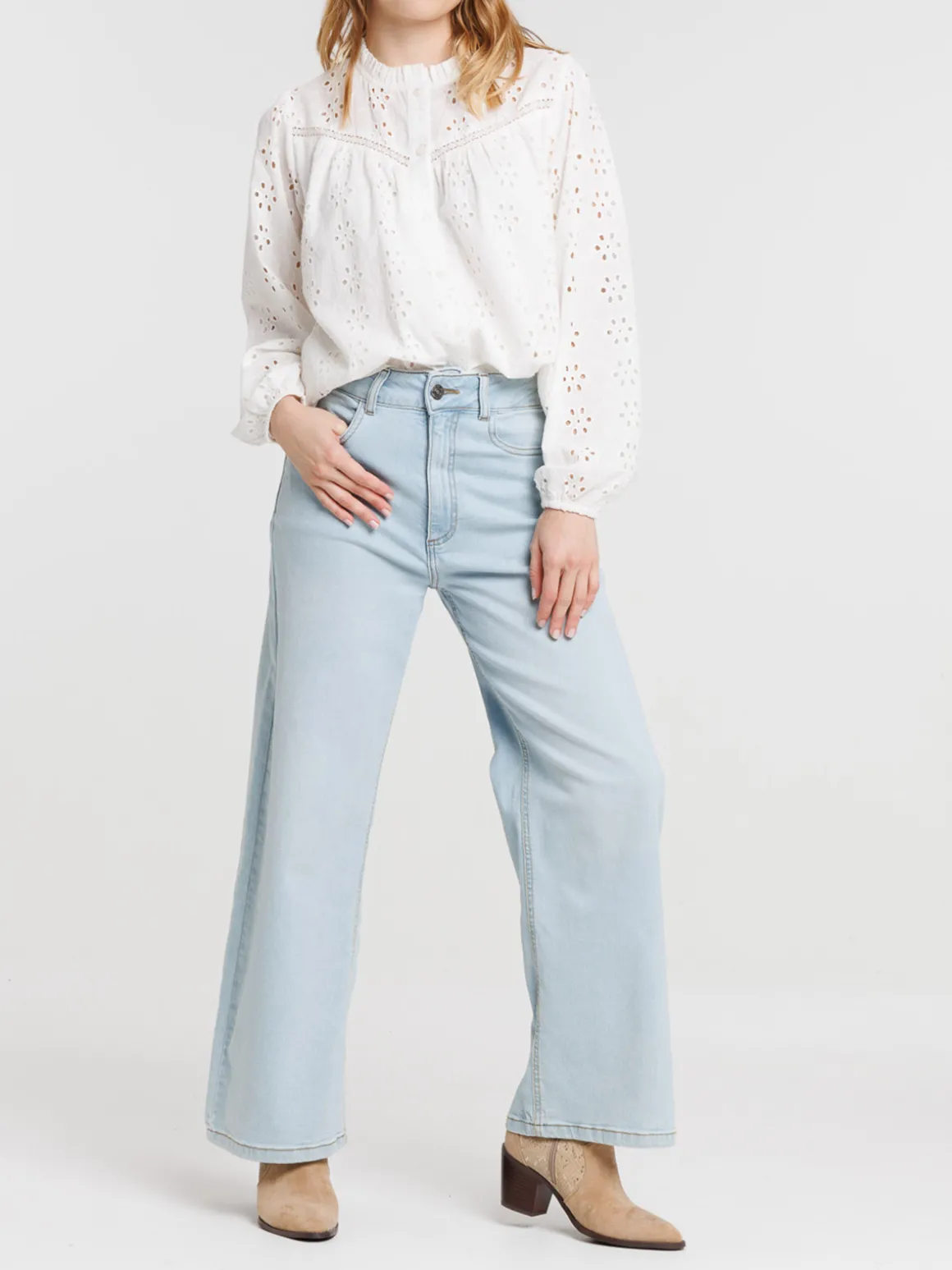 Chemise broderie anglaise femme