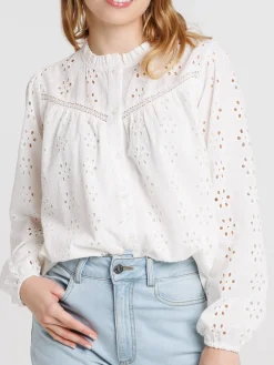 Chemise broderie anglaise femme