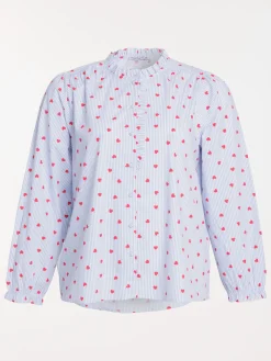 Chemise coeurs grande taille femme