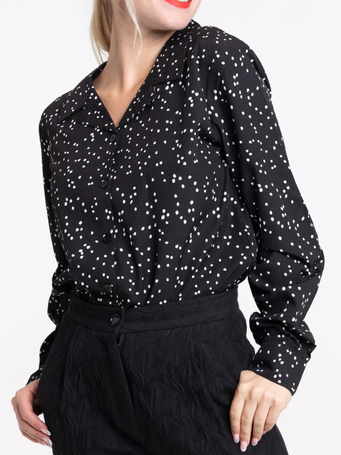 Chemise col pyjama femme