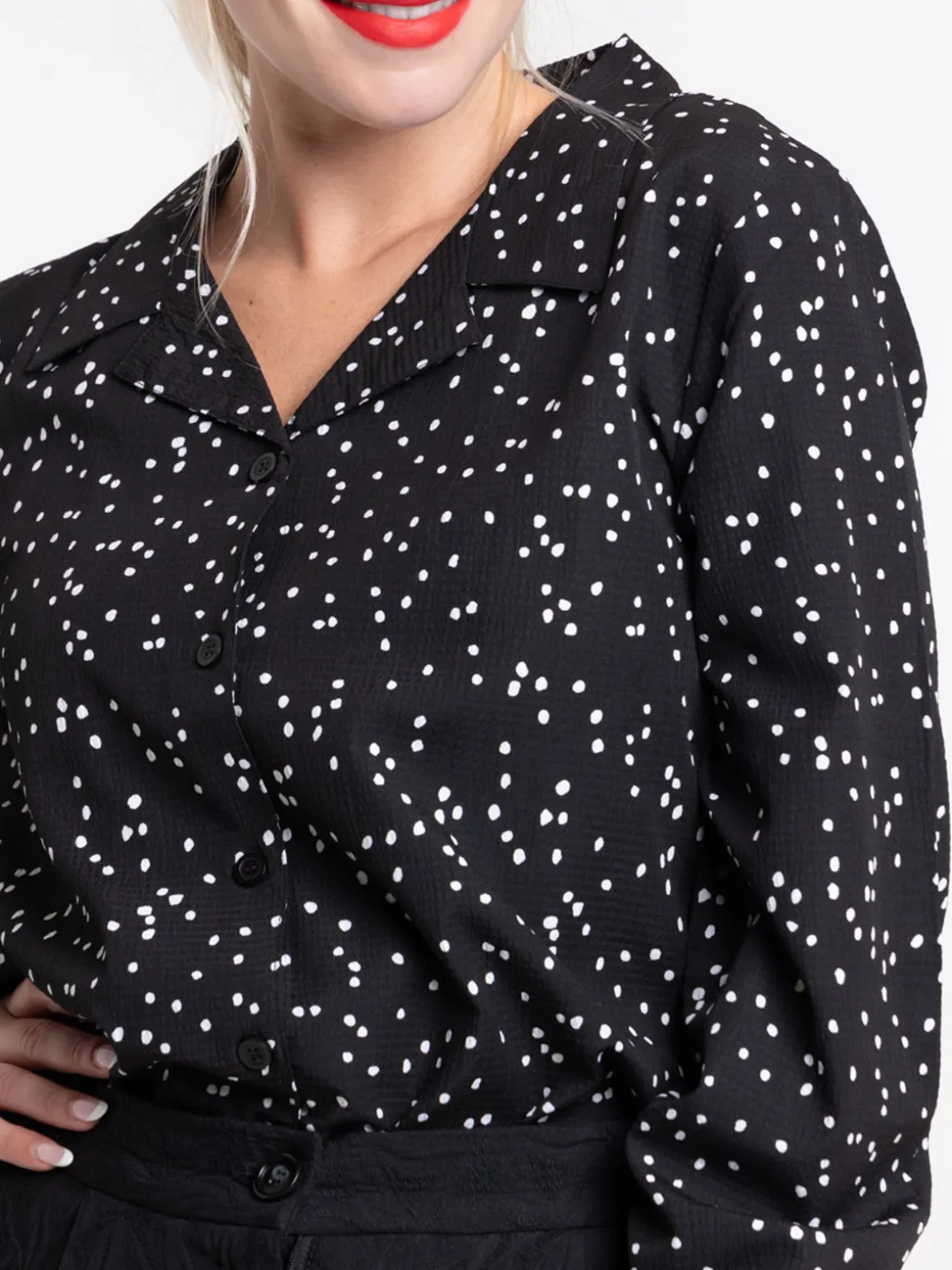 Chemise col pyjama femme