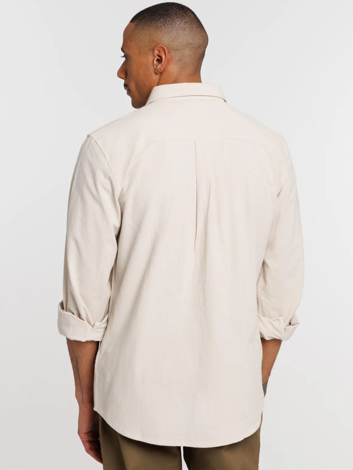 Chemise coloris lin homme