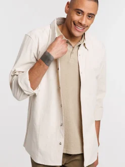 Chemise coloris lin homme