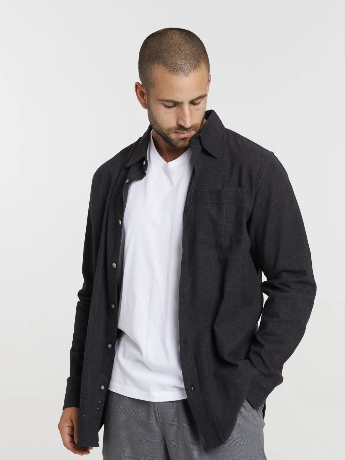 Chemise coton volcano homme