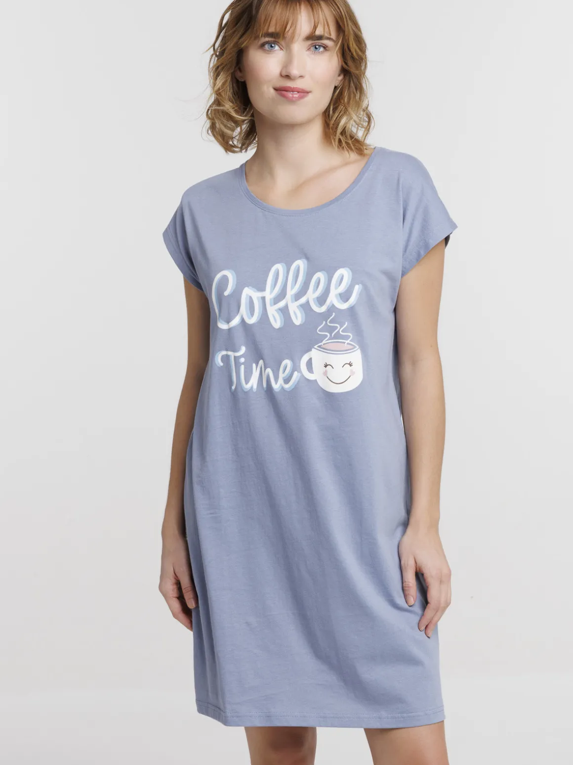 Chemise de nuit coffee time femme