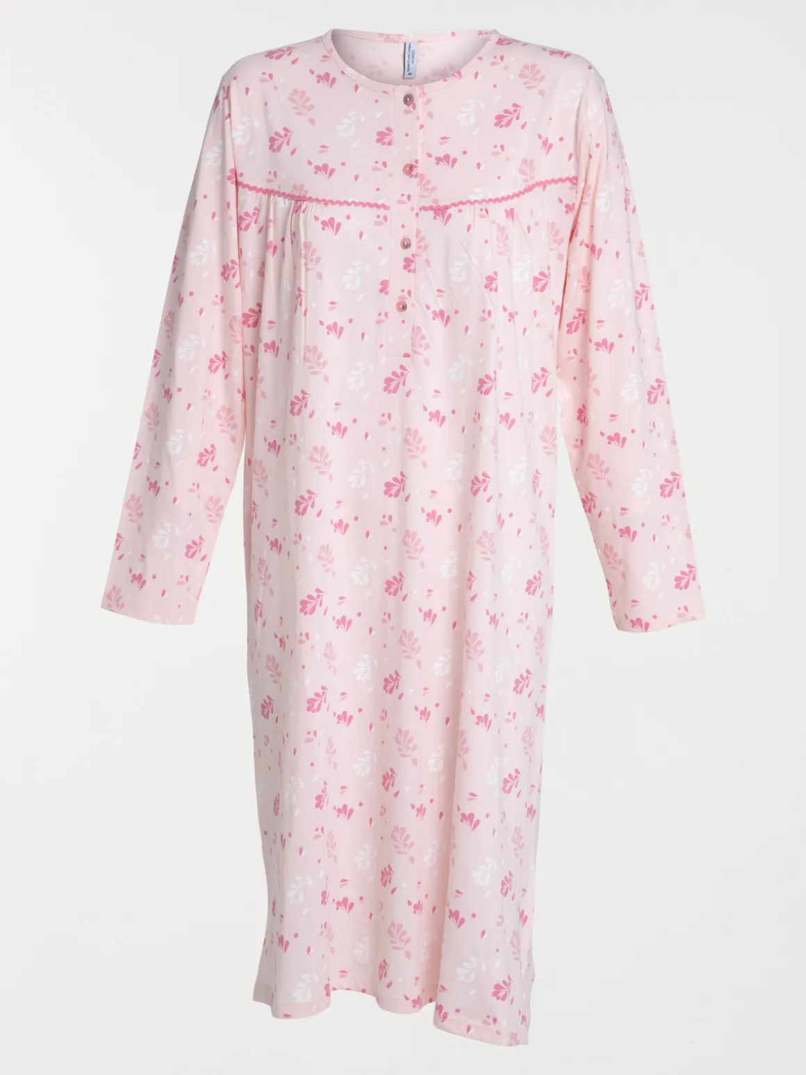 Chemise de nuit fleurie rose femme