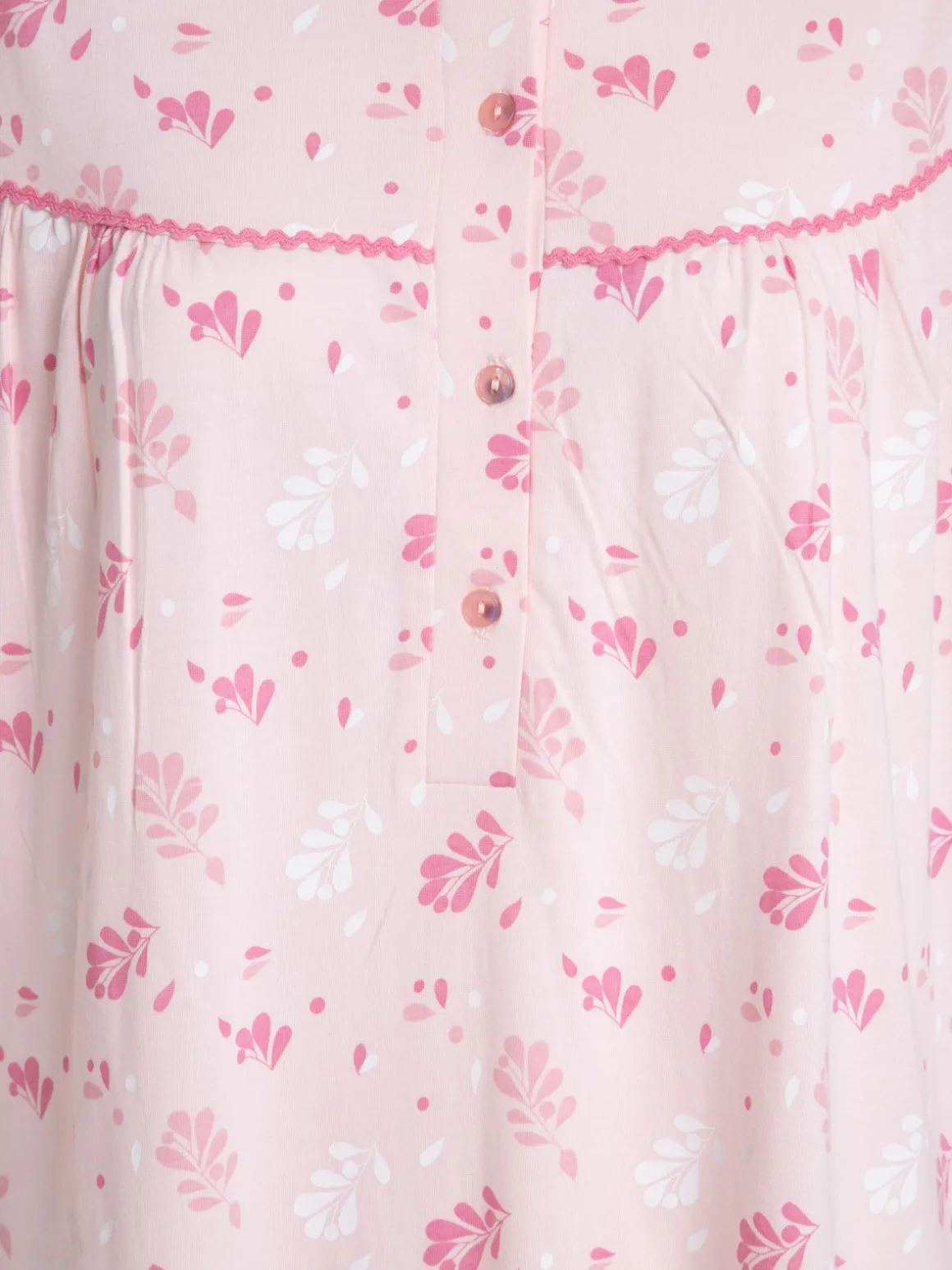 Chemise de nuit fleurie rose femme