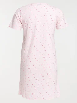 Chemise de nuit floral rose femme