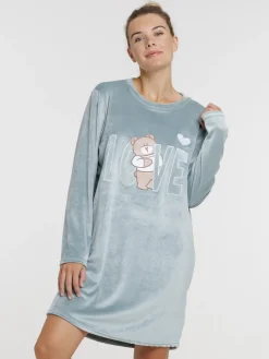 Chemise de nuit ourson love femme