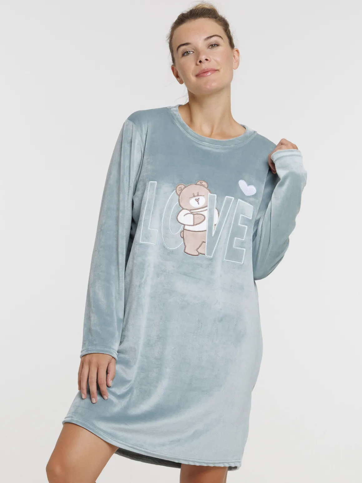 Chemise de nuit ourson love femme