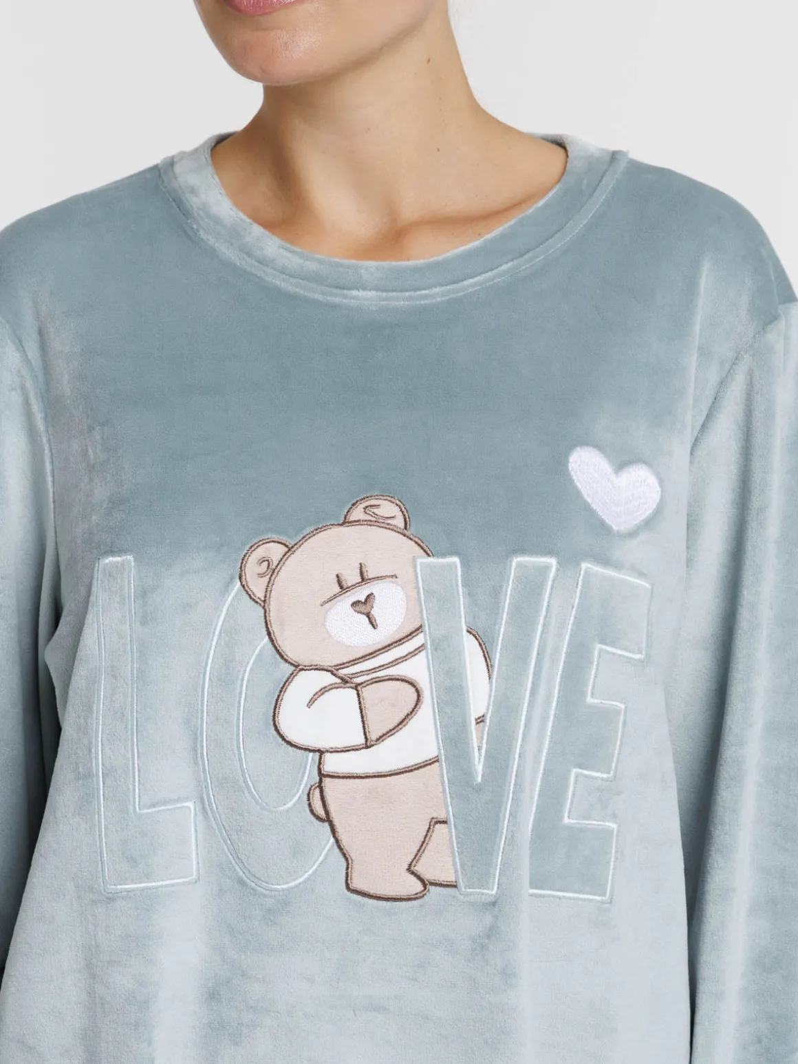 Chemise de nuit ourson love femme