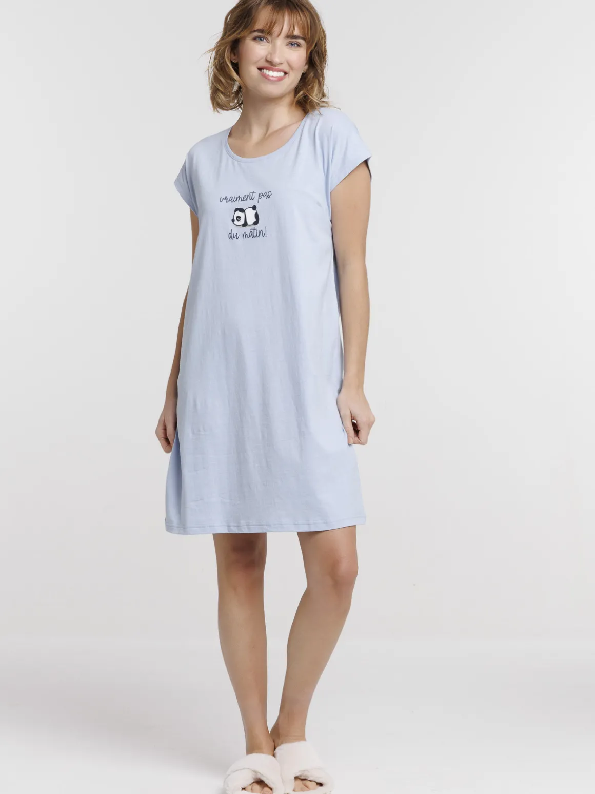 Chemise de nuit panda femme