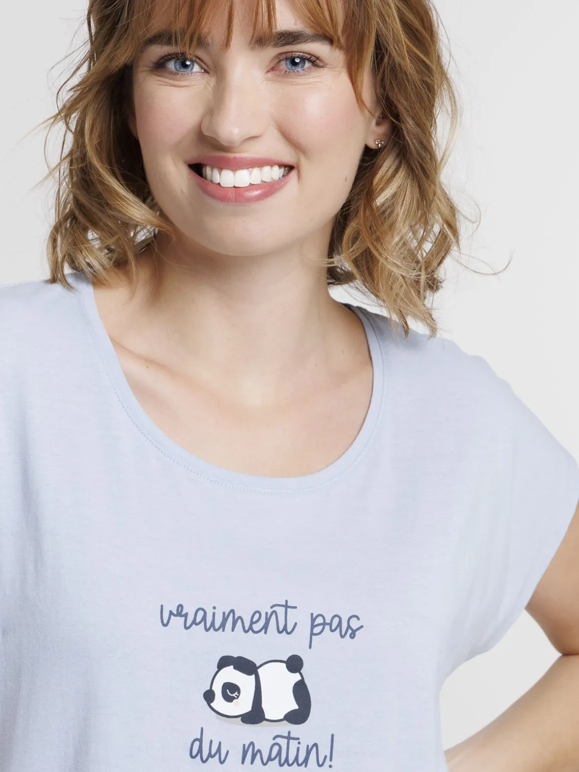 Chemise de nuit panda femme