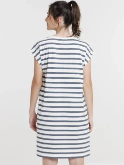 Chemise de nuit rayée femme