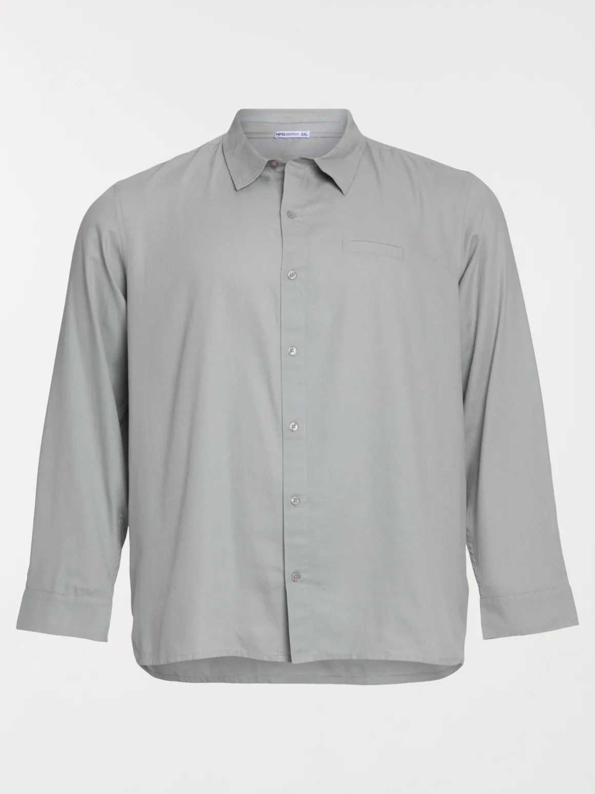 Chemise fausse poche grande taille homme