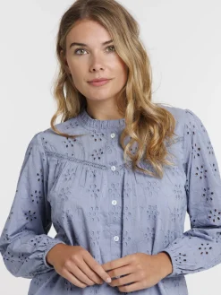 Chemise femme broderie anglaise