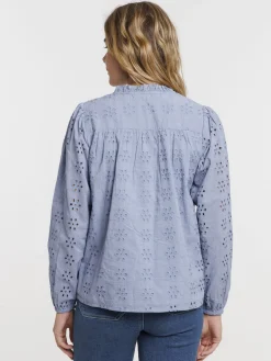 Chemise femme broderie anglaise