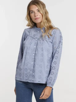 Chemise femme broderie anglaise