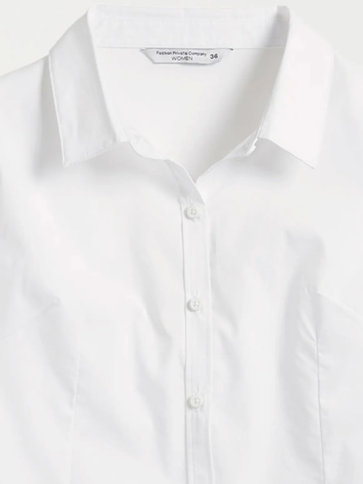 Chemise femme coloris blanc