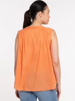 Chemise femme deep orange