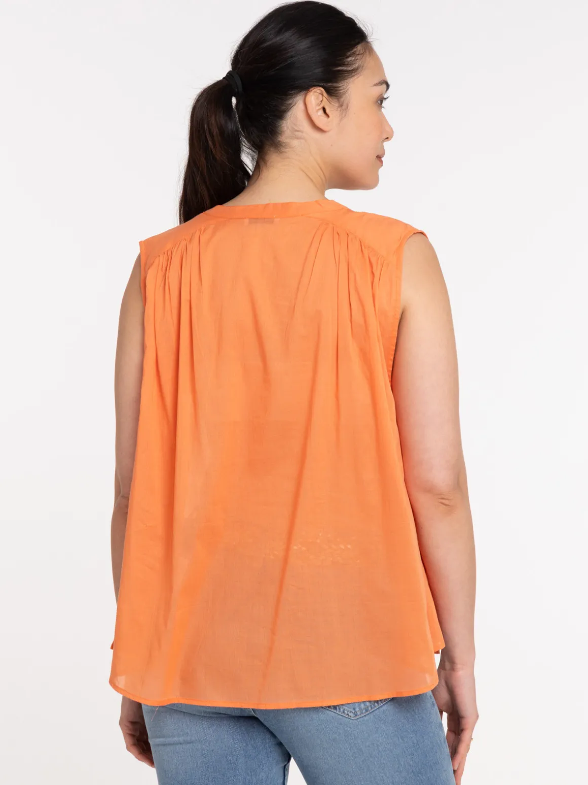 Chemise femme deep orange