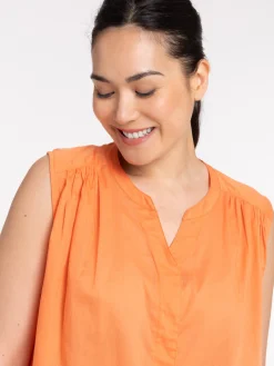 Chemise femme deep orange