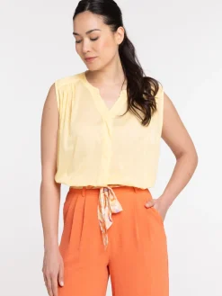 Chemise femme jaune summer